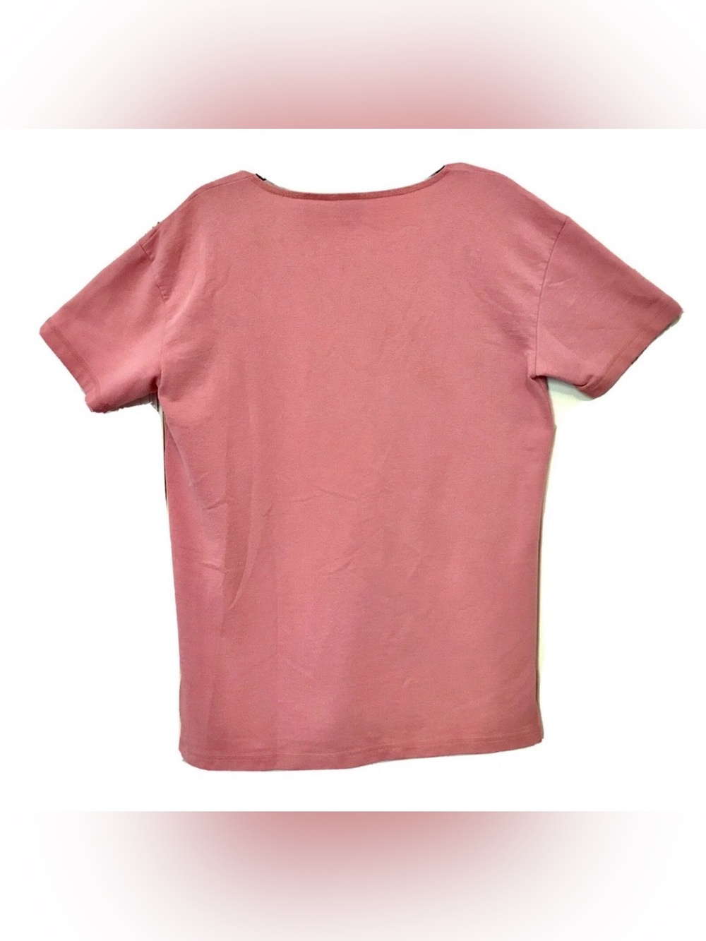 St. Johns Bay Vintage 1990’s Womens S Embroidered Salmon Short Sleeve Tunic Top - Picture 6 of 9